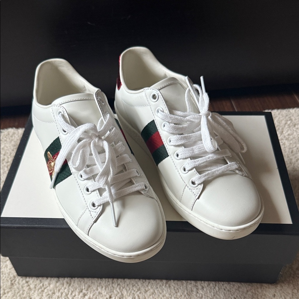 Gucci White Ace Bee sneakers